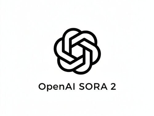 OpenAI Sora 2 logo representing a video creation system designed for realistic, cinema-style videos with sound.