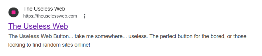 The Useless Web