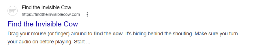 Find The Invisible Cow