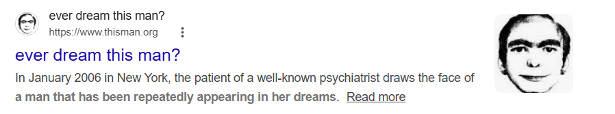 Ever Dream This Man?